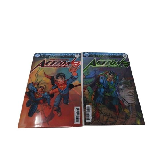DC Superman Action Comics The Oz Effect Part 4/5 #990-991 2017/2018 Holographic - Picture 1 of 7